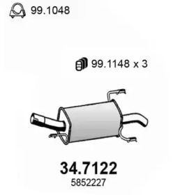 Амортизатор ASSO 34.7122