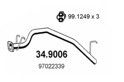 Трубка ASSO 34.9006