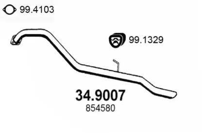 Трубка ASSO 34.9007