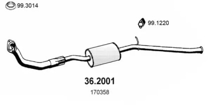 Амортизатор ASSO 36.2001