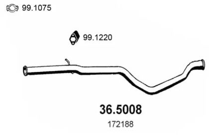 Трубка ASSO 36.5008