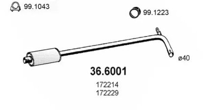 Амортизатор ASSO 36.6001