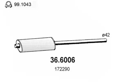 Амортизатор ASSO 36.6006