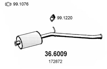 Амортизатор ASSO 36.6009