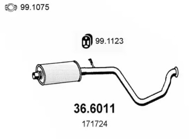 Амортизатор ASSO 36.6011