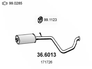 Амортизатор ASSO 36.6013