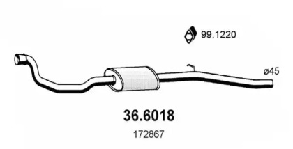 Амортизатор ASSO 36.6018