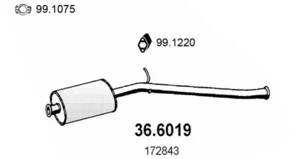 Амортизатор ASSO 36.6019