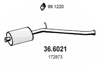 Амортизатор ASSO 36.6021