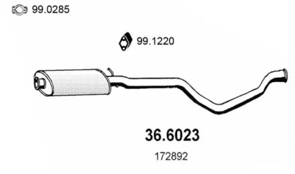 Амортизатор ASSO 36.6023