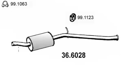 Амортизатор ASSO 36.6028