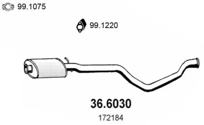 Амортизатор ASSO 36.6030