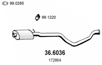 Амортизатор ASSO 36.6036