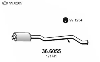 Амортизатор ASSO 36.6055