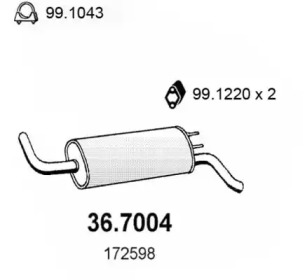 Амортизатор ASSO 36.7004