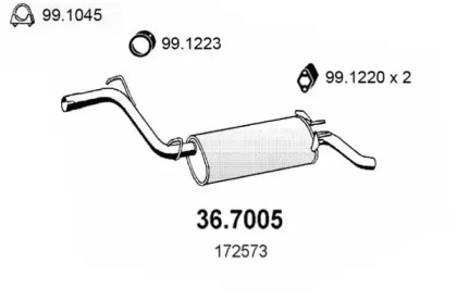 Амортизатор ASSO 36.7005