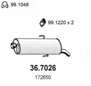 Амортизатор ASSO 36.7026