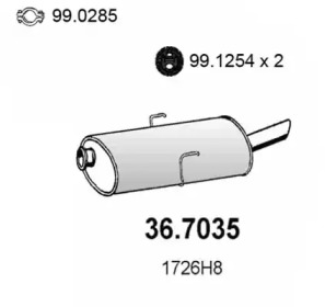 Амортизатор ASSO 36.7035