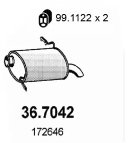 Амортизатор ASSO 36.7042