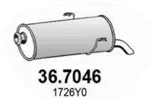 Амортизатор ASSO 36.7046