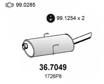 Амортизатор ASSO 36.7049