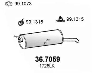 Амортизатор ASSO 36.7059