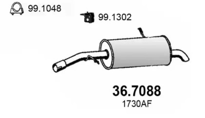 Амортизатор ASSO 36.7088