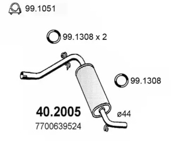 Амортизатор ASSO 40.2005