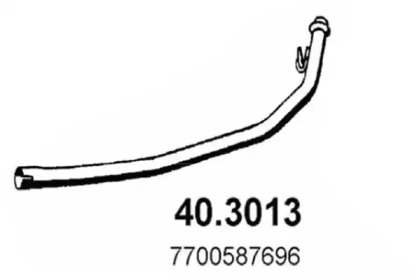 Труба выхлопного газа ASSO 40.3013