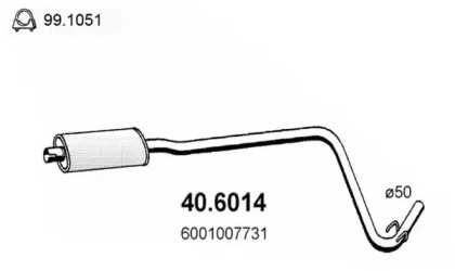 Амортизатор ASSO 40.6014