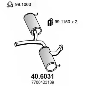 Амортизатор ASSO 40.6031