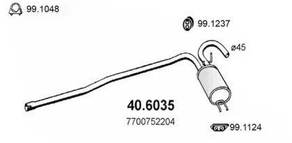 Амортизатор ASSO 40.6035