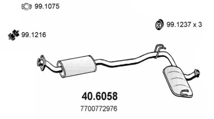 Амортизатор ASSO 40.6058