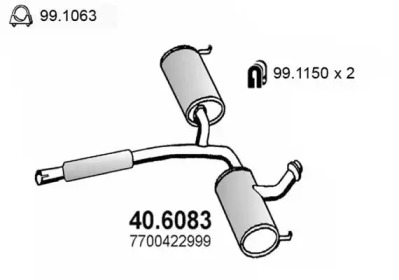 Амортизатор ASSO 40.6083