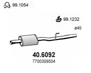 Амортизатор ASSO 40.6092