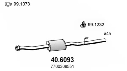 Амортизатор ASSO 40.6093