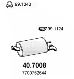 Амортизатор ASSO 40.7008