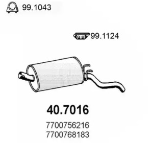 Амортизатор ASSO 40.7016