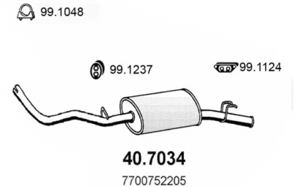 Амортизатор ASSO 40.7034