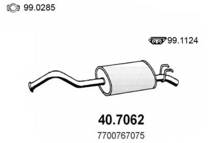 Амортизатор ASSO 40.7062