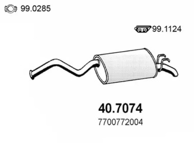 Амортизатор ASSO 40.7074