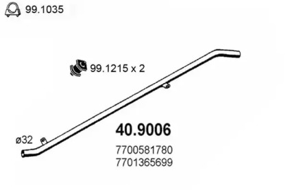 Трубка ASSO 40.9006