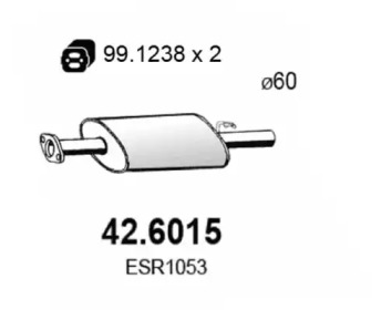 Амортизатор ASSO 42.6015