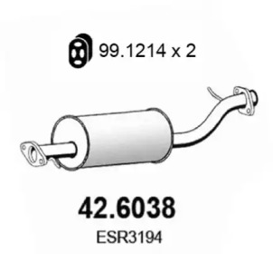 Амортизатор ASSO 42.6038