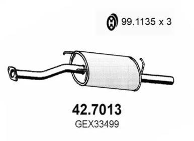 Амортизатор ASSO 42.7013