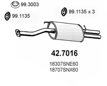 Амортизатор ASSO 42.7016