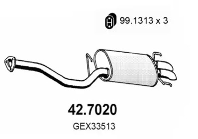 Амортизатор ASSO 42.7020