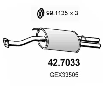 Амортизатор ASSO 42.7033