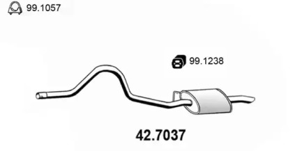 Амортизатор ASSO 42.7037