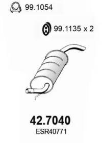 Амортизатор ASSO 42.7040